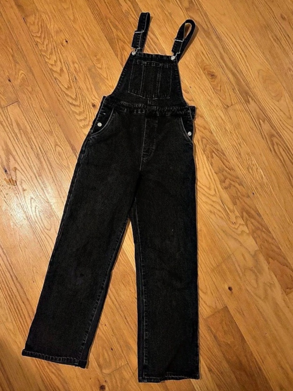 ROLLAS Black Denim Overalls Size S